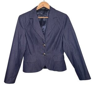 Talbots Classic Dark Blue Blazer Women’s Petite Size 8